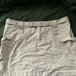 cargo khaki skirt